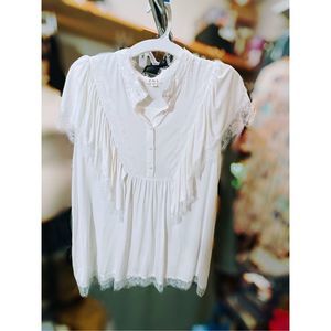NWOT POL Ruffle Blouse